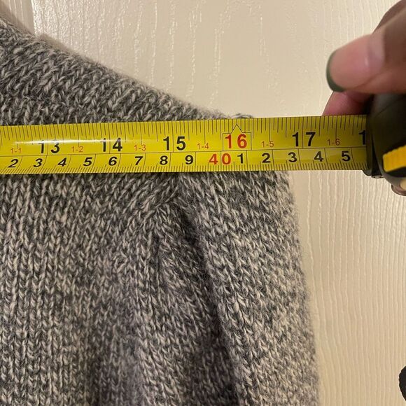 Classic Gray and Red Argyle Cardigan Sweater - Picture 8 of 11